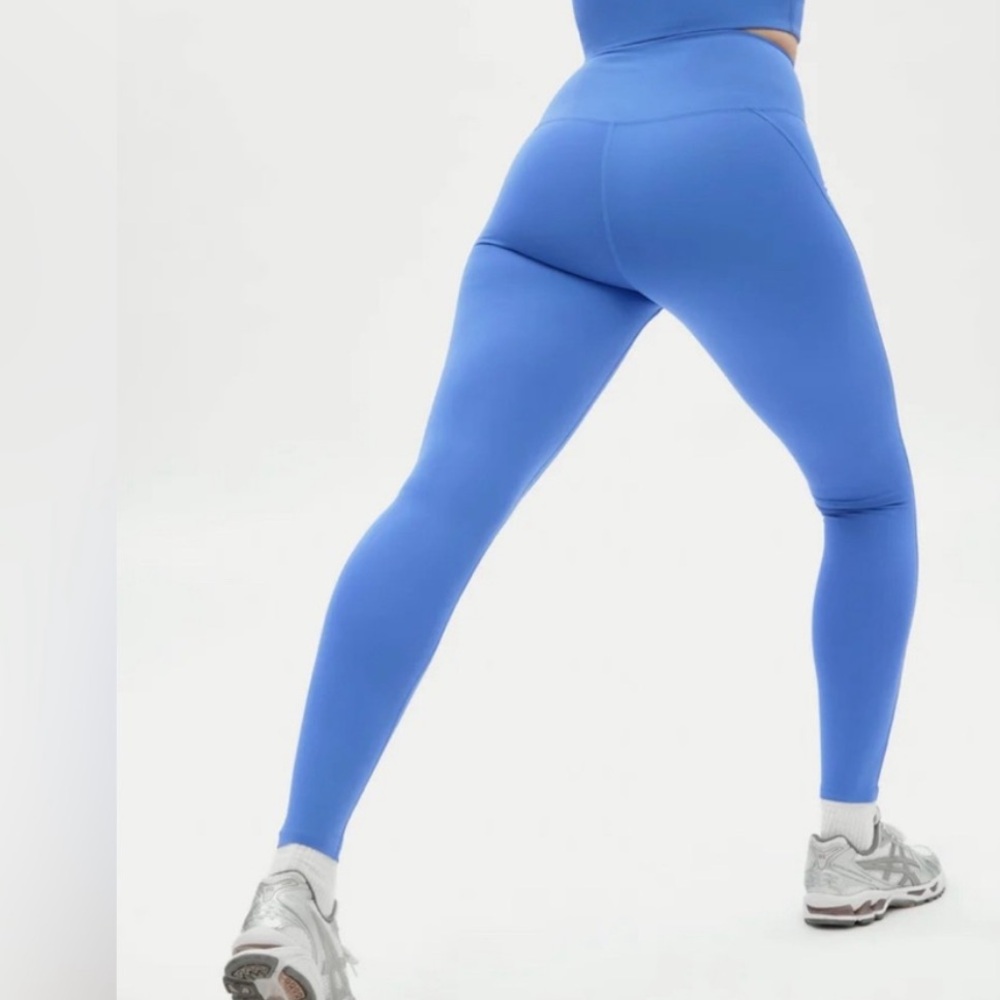 Girlfriend Collective Prism Blue Compressive High-Rise Legging small